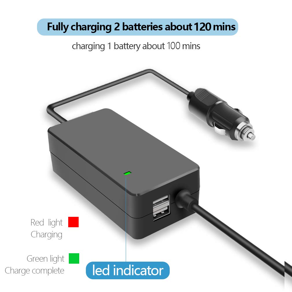 Amazon.com: Hanatora Battery Car Charger for DJI Phantom 4/Pro V2